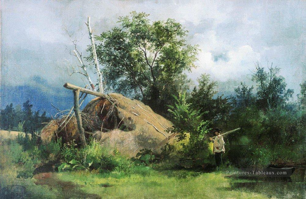 hovel 1861 paysage classique Ivan Ivanovitch Peintures à l'huile